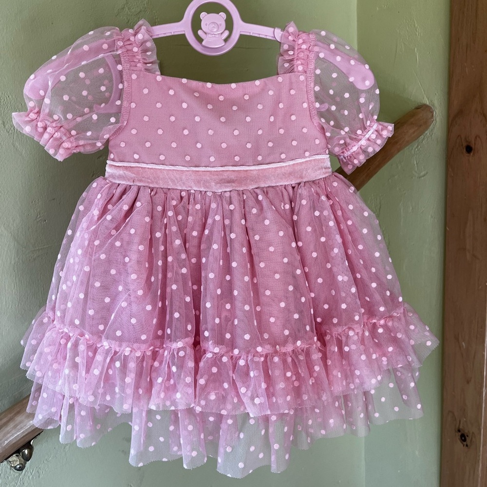 Cynthia Rowley Pink Tulle Dress with Dots